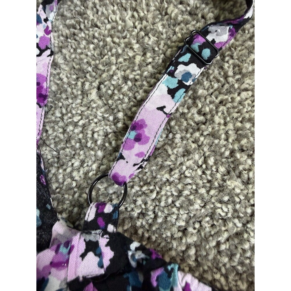 Torrid Floral Babydoll Dress Size 1 Black Floral Flowy Empire Waist - Picture 5 of 6
